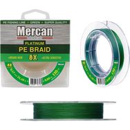 Mercan PE Örgü Platinum 8X İp 0.17 mm - 150 mt Yeşil Makara Misina