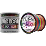Mercan PE Örgü Platinum 8X İp 0.25 mm - 1000 mt Multicolor Misina