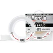 Mercan PE Örgü Platinum 8X İp 0.33 mm - 150 mt Beyaz Makara Misina