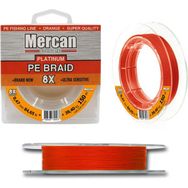 Mercan PE Örgü Platinum 8X İp 0.47 mm - 150 mt Turuncu Makara Misina
