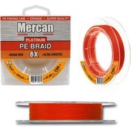Mercan PE Örgü Platinum 8X İp 0.57 mm - 150 mt Turuncu Makara Misina