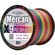 Mercan PE Örgü Platinum 9X İp 0.17 mm - 1000 mt Multicolor Misina
