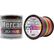 Mercan PE Örgü Platinum 9X İp 0.34 mm - 500 mt Multicolor Misina