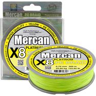 Mercan PE Örgü Platinum X8 İp 300 m Sarı 0.70 mm Misina