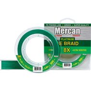 Mercan PE Örgü Platinum X8 İp 300 m Yeşil 0.10 mm Misina