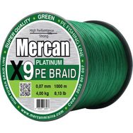 Mercan Pe Örgü Platinum X9 1000 mt 0.07 mm Yeşil Misina İp