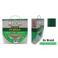Mercan Pe Örgü Platinum X9 İp 150 m Yeşil Makara Misina