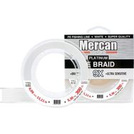 Mercan PE Örgü Platinum X9 İp 300 m Beyaz 0.09 mm Makara Misina