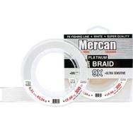 Mercan PE Örgü Platinum X9 İp 300 m Beyaz 0.31 mm Makara Misina