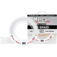 Mercan PE Örgü Platinum X9 İp 300 m Beyaz 0.41 mm Makara Misina