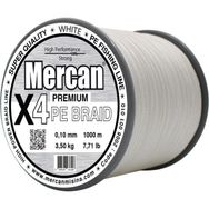 Mercan PE Örgü Premium 4X İp 0.10 mm - 1000 mt Beyaz Misina
