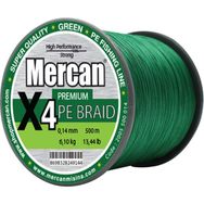 Mercan PE Örgü Premium 4X İp 0.14 mm - 500 mt Yeşil Misina