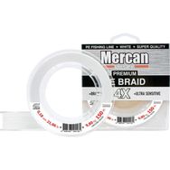Mercan PE Örgü Premium 4X İp 0.18 mm - 150 mt Beyaz Makara Misina