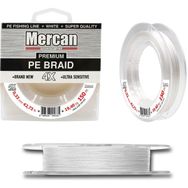 Mercan PE Örgü Premium 4X İp 0.33 mm - 150 mt Beyaz Makara Misina
