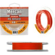 Mercan PE Örgü Premium 4X İp 0.33 mm - 150 mt Turuncu Makara Misina