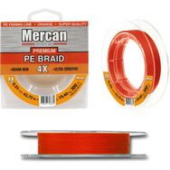 Mercan PE Örgü Premium 4X İp 0.33 mm - 300 mt Turuncu Misina