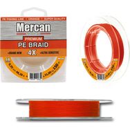 Mercan PE Örgü Premium 4X İp 0.35 mm - 150 mt Turuncu Makara Misina