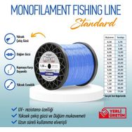 Mercan Standart 1.50 mm 1 kg Mavi Bobin Misina
