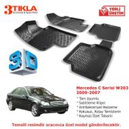 Mercedes C Serisi W203 2000-2007 Seti 3D Havuzlu Paspas