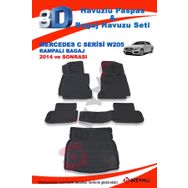 Mercedes C Serisi W205 Rampalı 2014 ve Sonrası Paspas ve Bagaj Havuzu