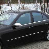 Mercedes E 2002-2009 4 Parça Paslanmaz Çelik Cam Çıtası