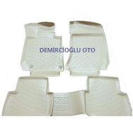 Mercedes E Serisi W212 2010-2015 Bej 3D Havuzlu Paspas