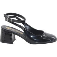 MergenShoes MF300 Siyah Bilek Bantlı Kadın Topuklu Ayakkabı