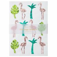 Meri Meri Simli Flamingo Çıkartmaları