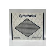 Merinos Modern Line Gri 2 Parça Tek Kişilik Battaniye Seti