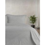Merinos Modern Line Gri Çift Kişilik 3 Parça Battaniye Seti