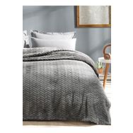 Merinos Modern Line Koyu Gri 150x200 cm 2 Parça Battaniye Seti