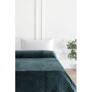 Merinos Pearly Petrol Mavi Tomurcuk Soft Çift Kişilik Battaniye