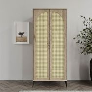 Merlin Mobilya Diamond 2 Kapakli 4 Bölmeli Dolap
