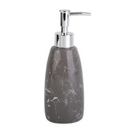 Mermer Desenli Gri Sıvı Sabunluk 8X8X17Cm 300Ml