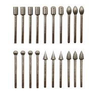MertTools 20 Parça Elmas Camcı Taşcı Gravür Freze Taşlama Uç Seti
