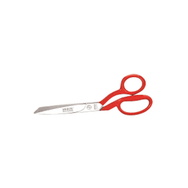 Merze 3257-8 No:8 D110 Tırtırlı Kırmızı Saplı Yatık Regula Makası