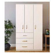 Metalia Ece Lux 3 Kapılı 3 Çekmeceli Gardırop