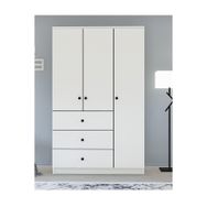 Metalia GM 308 Ece Lüx 3 Kapı 3 Çekmeceli Düğme Kulplu Gardırop