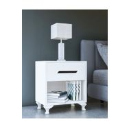 Metalia GM020 Siyah Kulplu Beyaz Komodin