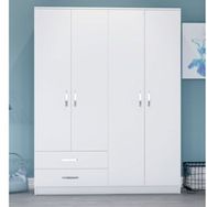 Metalia Novado 4 Kapı 2 Çekmeceli Beyaz Gardırop