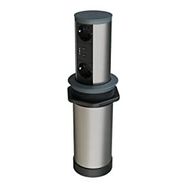 Metalline Tower-Line Antrasit Bas Aç Masaüstü USB Priz Kutusu