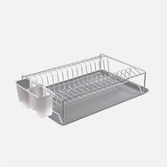 Metaltex Tek Katlı Tablalı Krom 40x27x10 cm Bulaşıklık