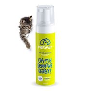 Metapet Doğal Köpük Hassas Ciltli Kediler Organik Tüy Sağlığı Bakımı 200 ml Kuru Kedi Şampuanı