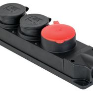 Mete 401054 3x25A 1 Adet 1x16A Adet Kauçuk 3'lü Grup Priz