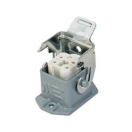 Mete Enerji 403011S 5x10A 4P+E 220-240V IP65 Alüminyum Gövdeli Arka Girişli Metal Mandallı Makine Prizi