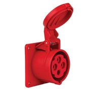 Mete Enerji 406506V 4x16A 3P+E 6h/50-60 380 415 Watt IP44 Cee Norm Vida Bağlantılı Düz Makine Prizi