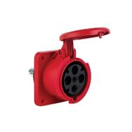 Mete Enerji 406530 4x63A 3P+E 6h/50-60Hz 380 415 Watt IP44 Cee Norm Pilot Kontaklı Düz Makine Prizi