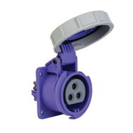 Mete Enerji 406549V 3x16A 3P 24V IP67 Cee Norm Vida Bağlantılı Düz Makine Prizi