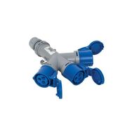 Mete Enerji 406701V 3x16A 2P+E 6h/50-60Hz 220-240 Watt IP44 Cee Norm Vida Bağlantılı 3lü Grup Priz