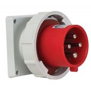 Mete Enerji T28167V 4x32A 3P+E 6h/50-60Hz 380-415 Watt IP67 Cee Norm Vida Bağlantılı Düz Makine Fişi
